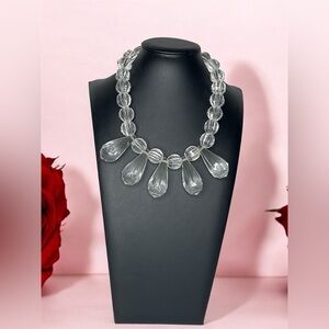 Vintage Lucite Necklace Statement MCM